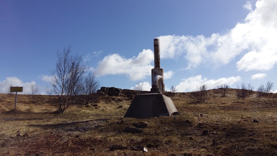 Bildrechte: Radio Bremen Ein Geysir auf Island