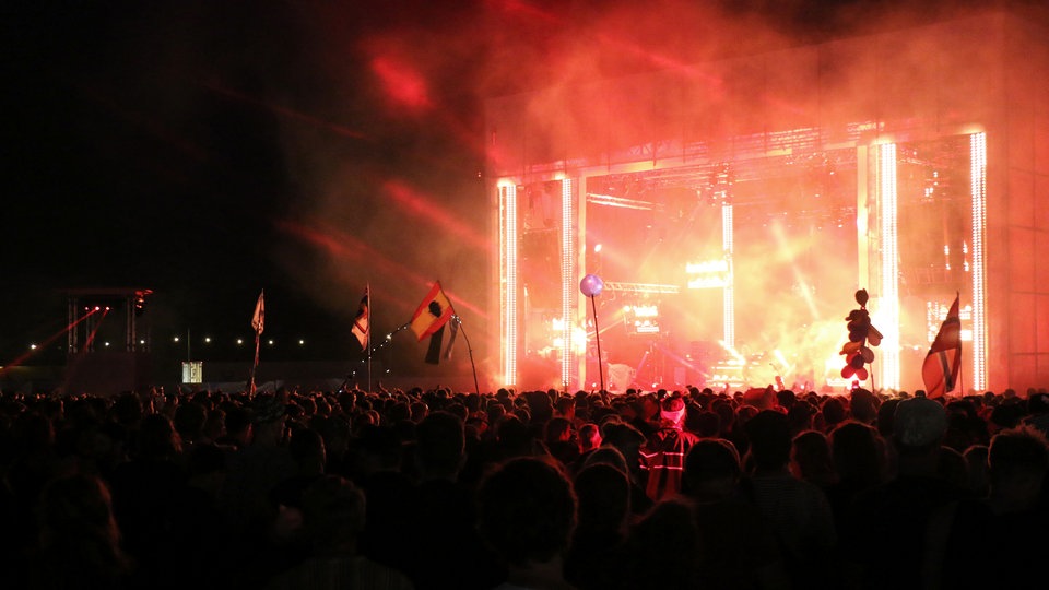 Bildrechte: WDR/Rühl Jamie XX beim Roskilde Festival 2015