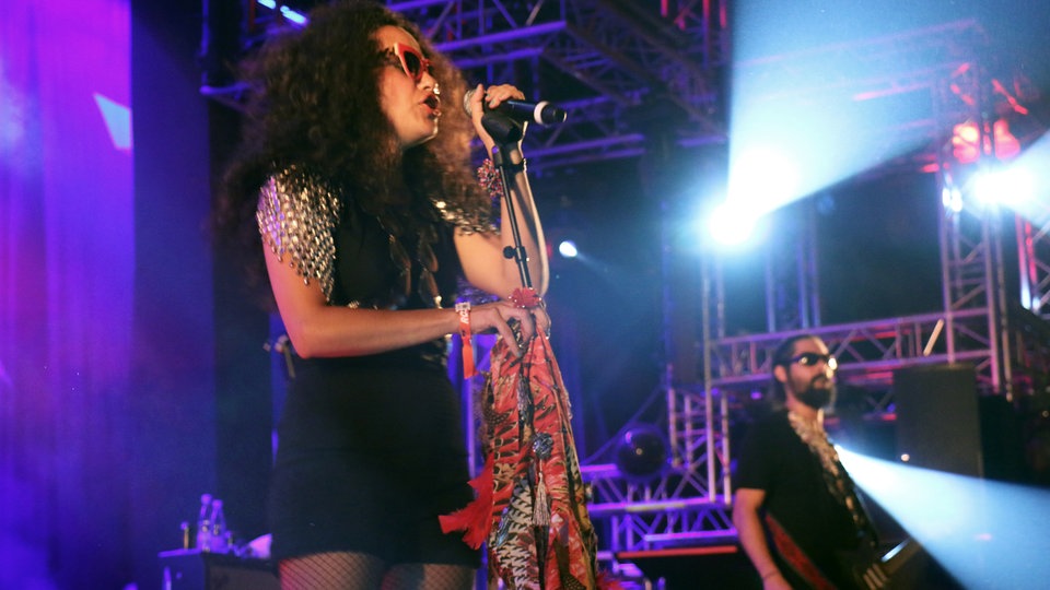 La Yegros beim Roskilde Festival 2015