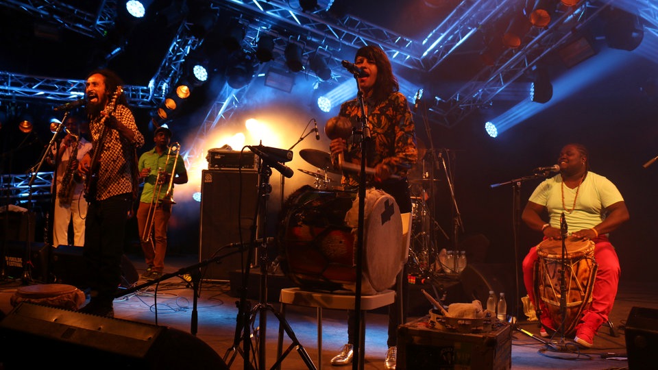 Bildrechte: WDR/Rühl M.A.K.U beim Roskilde-Festival 2015