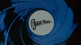 Bond-Motiv mit Just Music-Logo