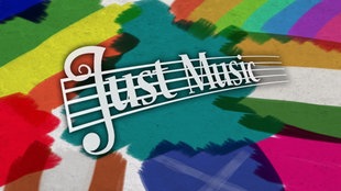 viele Farben mit Just Music-Logo