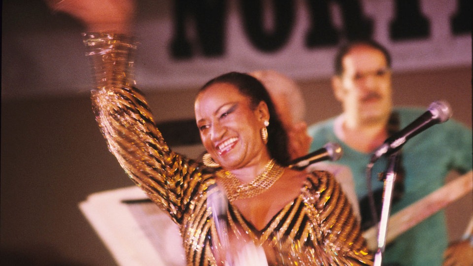 Celia Cruz feiert in den Siebzigern 