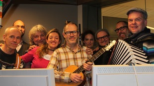 Erdmöbel im Funkhaus Europa Studio