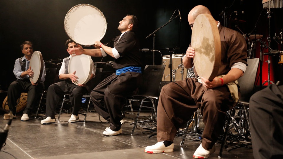 Razbar Ensemble bei der Tanz in den Mai Party von Funkhaus Europa