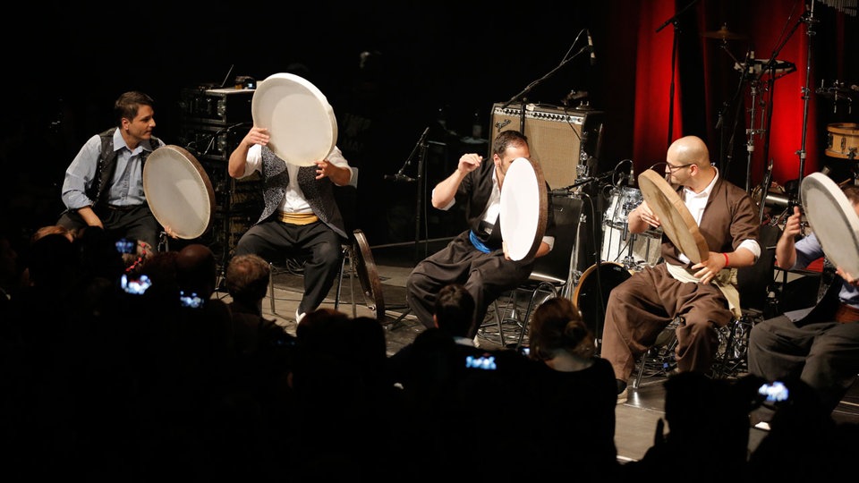 Razbar Ensemble bei der Tanz in den Mai Party von Funkhaus Europa