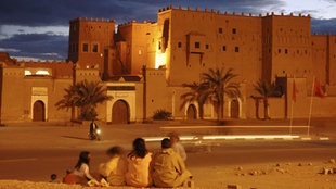 Blick auf die verschachtelte Kasbah , Ouarzazate , Marokko