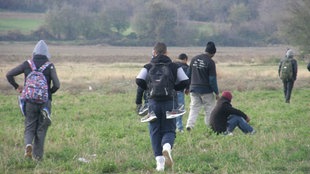 Flüchtlinge an der Grenze zu FYROM