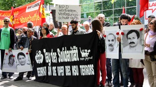 Demo zum Jahrestag des NSU-Prozessbeginns vor einem Jahr