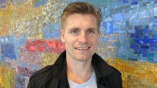 Artur Wichniarek w studiu Radia Funkhaus Europa