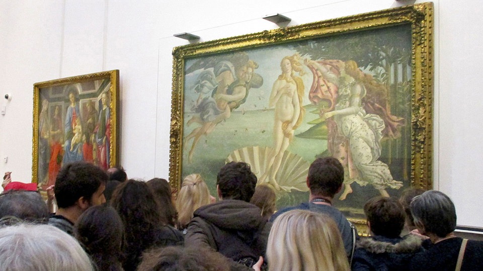 Austellung von Botticellis Venus