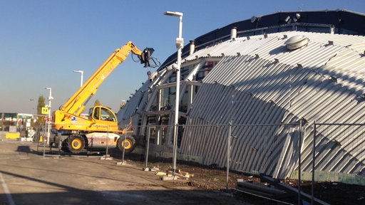 Baustelle auf dem Expogelände