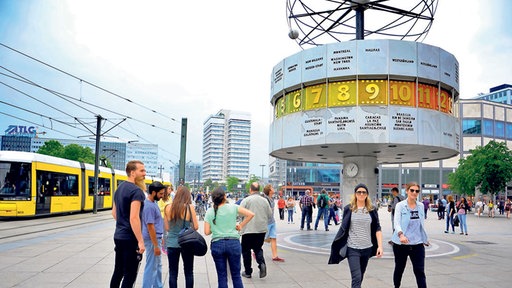 Berlin Alexanderplatz die Weltuhr