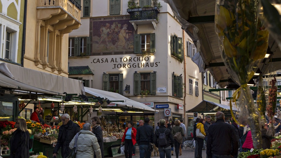 Der Wochenmarkt von Bozen