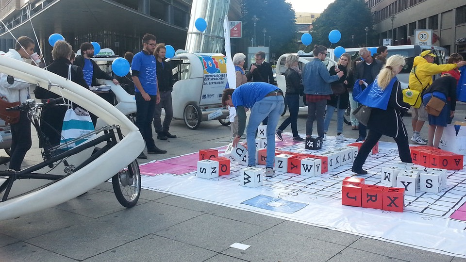 Wir strampeln für die Mehrsprachigkeit