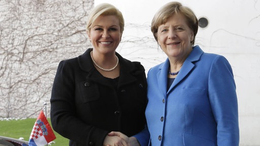 Kolinda Grabar - Kitarović i Angela Merkel