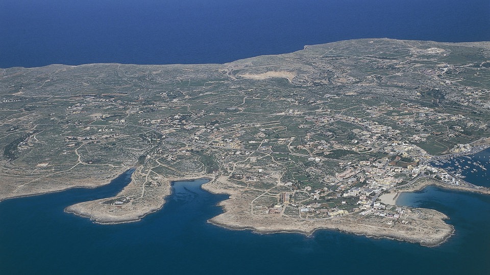 Lampedusa Luftaufnahme