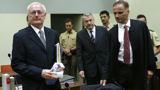 Josip Perković, Zdravko Mustač i Ante Nobilo u sudnici