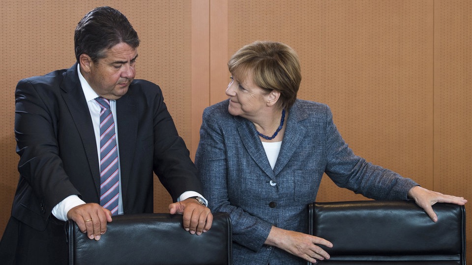 Potpredsjednik Savezna Vlade Sigmar Gabriel i savezna kancelarka Angela Merkel
