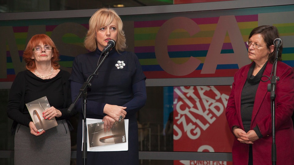 Nataša Ivančević govori u MSU na otvorenju izložbe