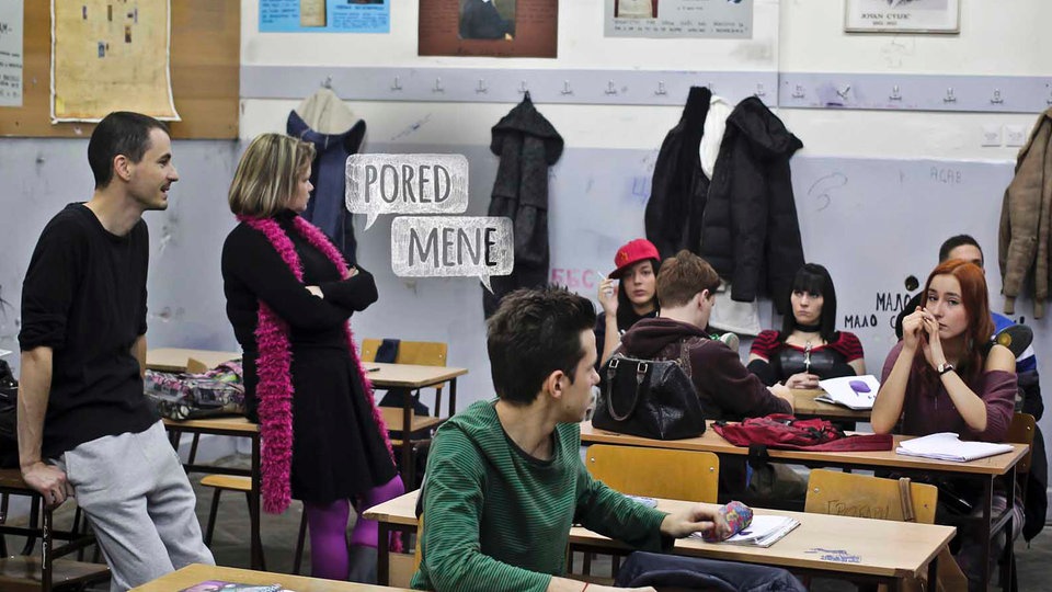 Scena iz filma "Pored mene"
