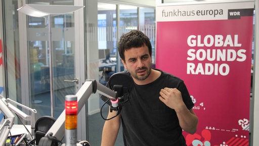 Nikola Ukić, kustos projekta "Rates of Exchange" u studiju WDR Funkhaus Europa