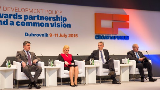Zoran Milanović, Kolinda Grabar - Kitarović, Jens Stoltenberg i Neven Mimica