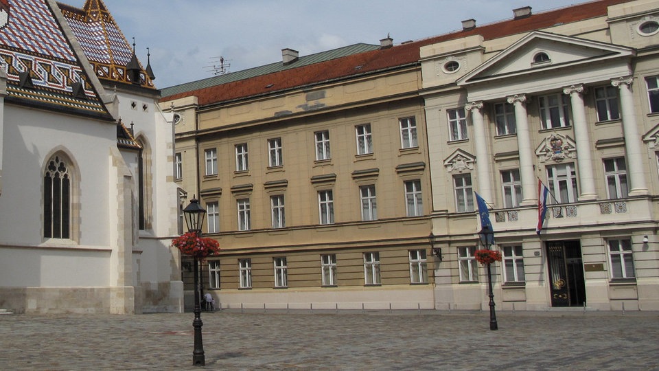 Hrvatski sabor - pročelje zgrade