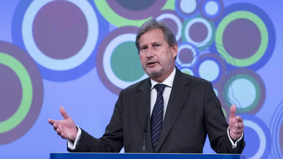 Evropski komesar za proširenje Johanes Han