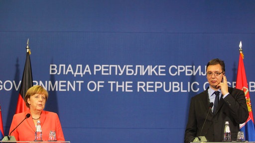 Merkel i Vučić na zajedničkoj konferenciji za novinare