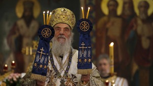 Patrijarh SPC Irinej - portret snimljen u Sabornoj crkvi na Božić, 07. 01. 2016.
