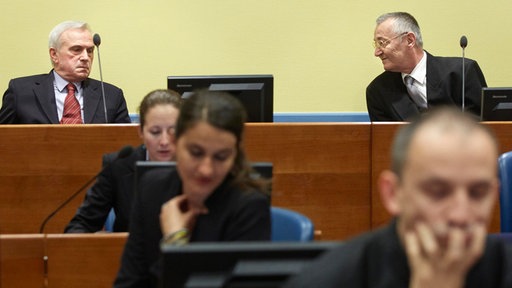 Jovica Stanišić i Franko Simatović u sudnici Haškog tribunala