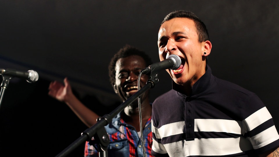 Sierra Leone Refugee Allstars bei der Funkhaus Europa Odyssee 2015 in Hagen