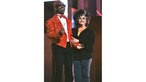 Stevie Wonder und Elizabeth Taylor auf der Martin Luther King Jr. Gala 1986
