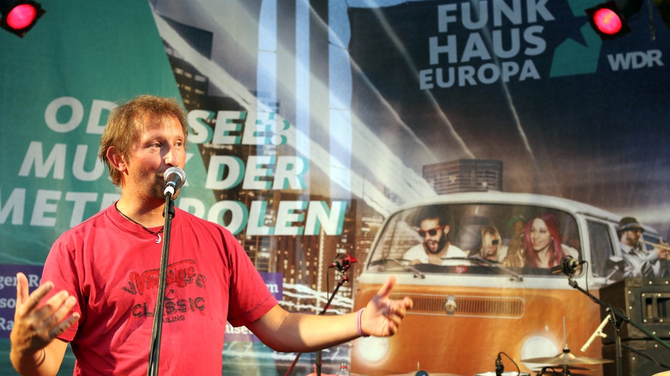 Bildrechte: WDR/Rühl Heinz Ratz' Strom und Wasser bei der Odyssee 2015 in Mülheim