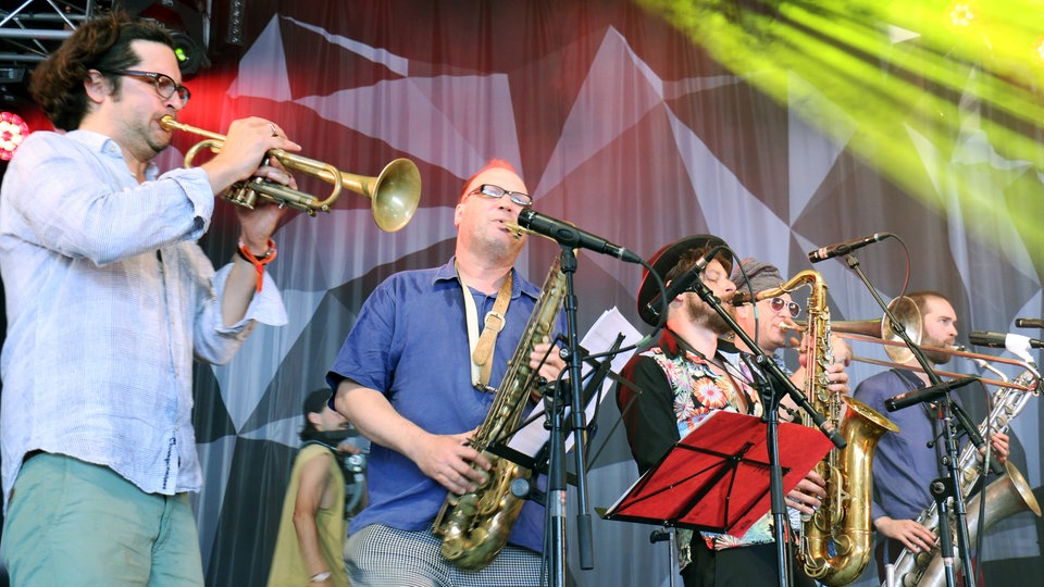 Bildrechte: WDR/Rühl The Polyversal Souls beim Roskilde Festival 2015