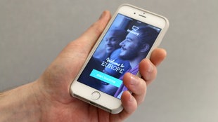 Smartphone mit App Iconary