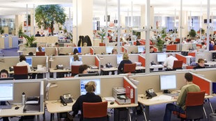 Arbeiten im Großraumbüro