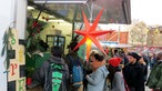 Stand auf dem veganen Weihnachtsmarkt Berlin