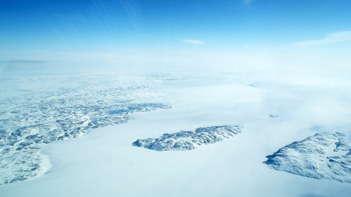 Grönland aus dem Flugzeug